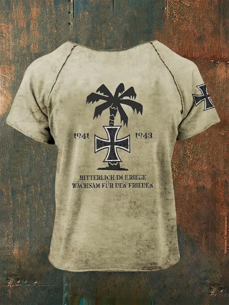 Kurzarm-T-Shirt f&uuml;r Herren DAK Palm bedruckt