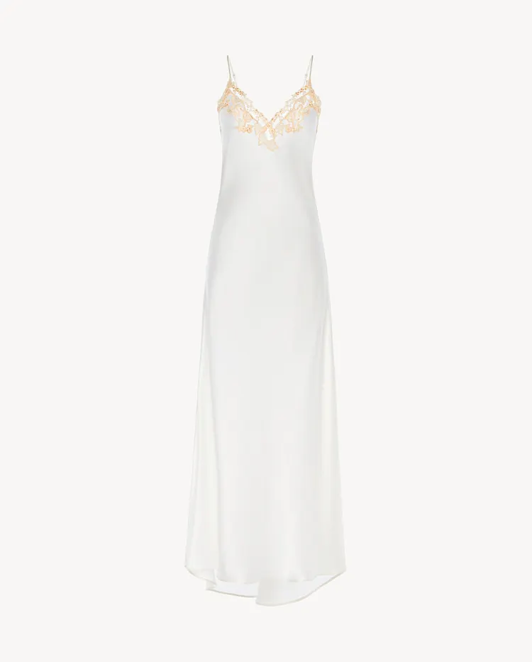 White Nightgown With Frastaglio
