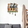 (US Local)Wooden Cat Diamond Art Hanging Hook Rail Diamond Painting Art Craft Wall Hooks