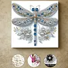 (Pre-Framed)Dragonfly-Special Shape Diamond Painting Kit(25x25cm)