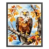 >SALE<Full Embroidery Cotton Thread 11CT Printed Woodland Eagle Cross Stitch 40x50cm