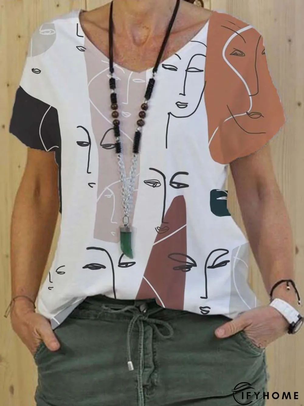 Casual Short Sleeve T-shirt | IFYHOME