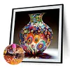 Vase d&rsquo;art-perceuse ronde peinture diamant-40*40cm