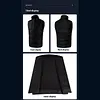 15 Heating Zones Electric Heated Vest with Light USB Thermal Waistcoat Clothes