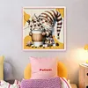 Coffee Gnome-11CT Stamped Cross Stitch 40*40cm/15.75*15.75in