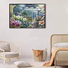 (Big Size)Hummingbirds Gardens - 11CT Stamped 3 Strands Cross Stitch 60*45cm/23.62*17.72in