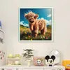 Highland Cow-11CT Stamped Cross Stitch 40*40cm