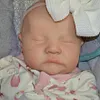 Reborn Newborn Toddlers Baby Dolls 20 inch Real Lifelike Alice Girl with Hand-rooted Brown Hair - RBBI-Myrebornbabydoll&reg; Myrebornbabydoll&reg;
