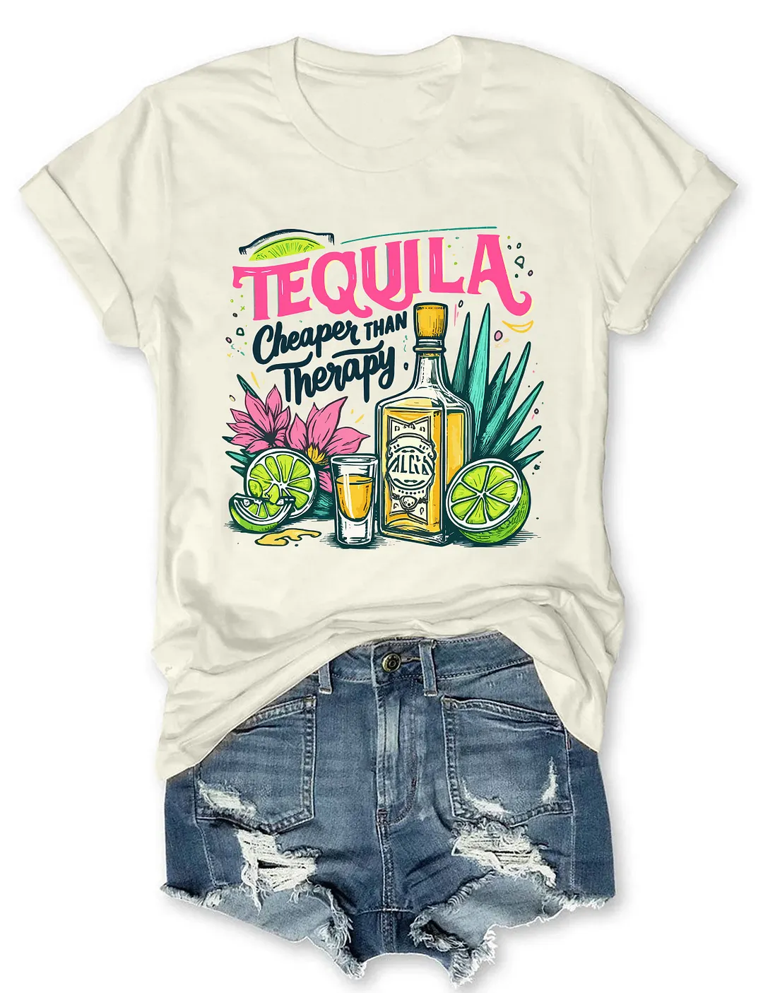 Tequila Cheaper Than Therapy T-shirt