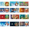 12pcs DIY Greeting Card Special shaped Diamond Painting Christmas Postcards Kit