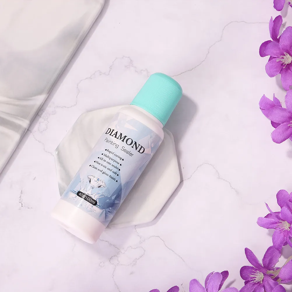 100ML Diamond Painting Glue Sealer-Permanent Hold Your Diamond Paintings（Can&lsquo;t be applied, only pressed）