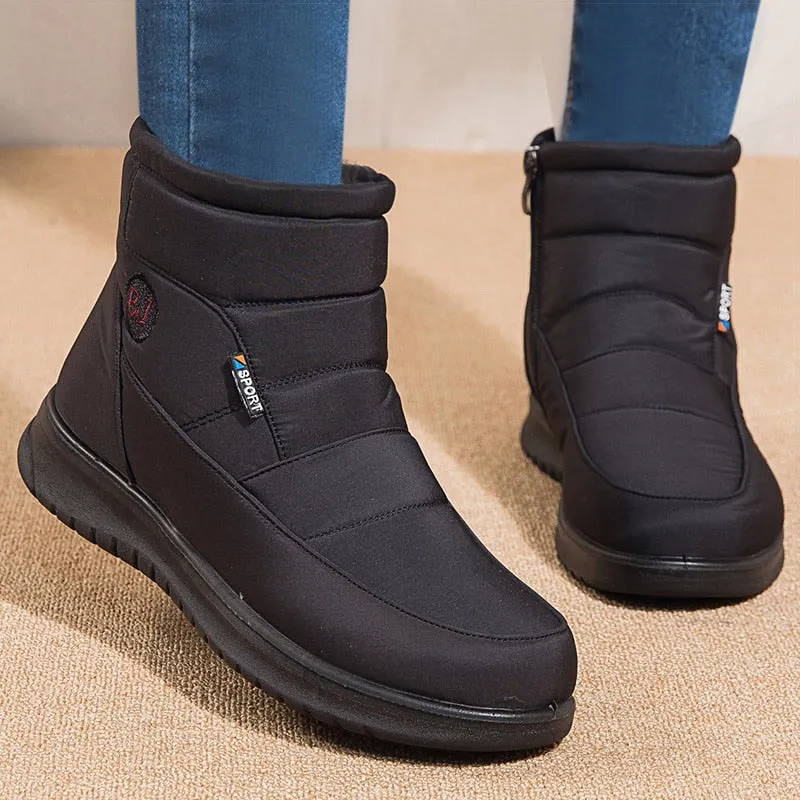 Women Boots 2021 New Winter Shoes For Women Snow Boots Low Heels Botas Mujer Keep Warm Waterproof Ankle Boots Winter Botte Femme