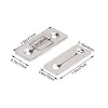 Aimant Porte Placard Ultra Mince Loquet Magnetique en Acier Inoxydable