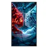(US Local)Tiger-11CT Stamped Cross Stitch Kit(40x70cm)