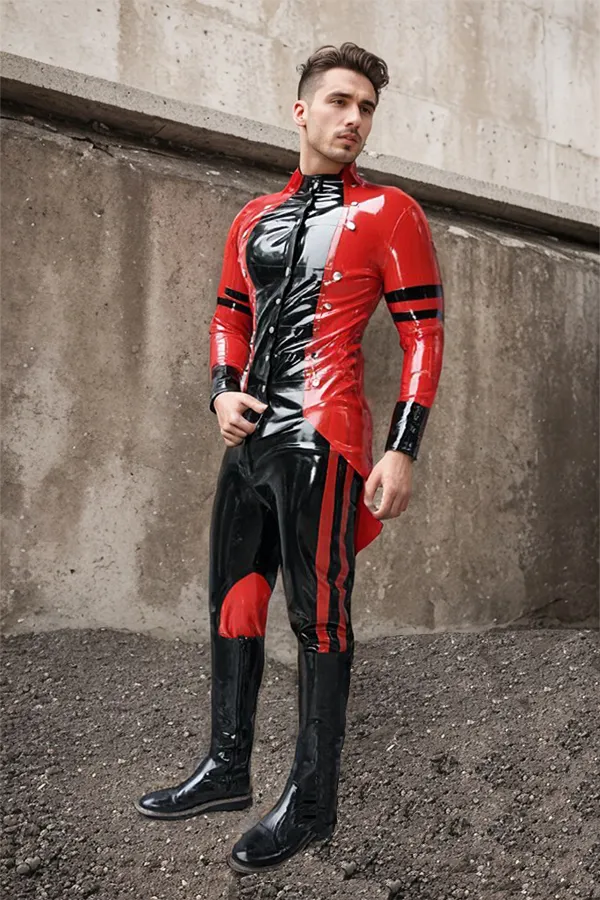 Men's Red & Black Southerner Uniform Tailcoat