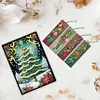 (US Local)Christmas Tree A5 Size Diamond Painting Notebook Set with 4Pcs Bookmark Gift