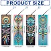 (US Local)8Pcs DIY Dragonfly Diamond Painting Art Bookmarks with Crystal Pendants for Gift