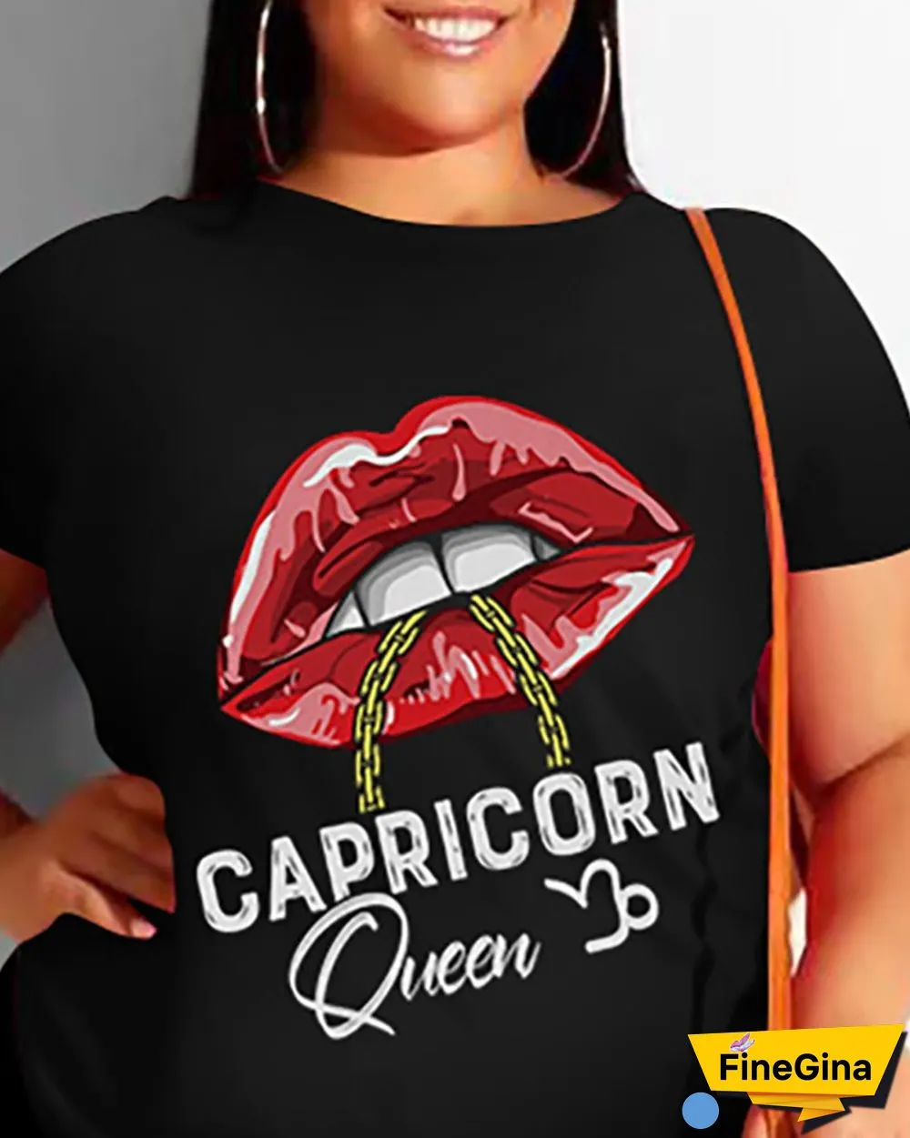 Plus Size Lip Letter Print Short Sleeve Top & Shorts Set