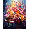 (US Local)Paint By Numbers Kit On Canvas DIY Oil Art Flower Picture Home Wall Decor40x50cm