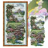 (Stamped/Counted) Garden Path-14CT Cross Stitch 17*34cm/6.69*13.39in