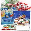 (US Local)6PCS DIY Diamond Art Greeting Cards Xmas Designs for Festivals and Celebrations