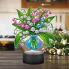 Acrylic Double Sided Butterfly Vase Diamond Painting LED Night Light Kit