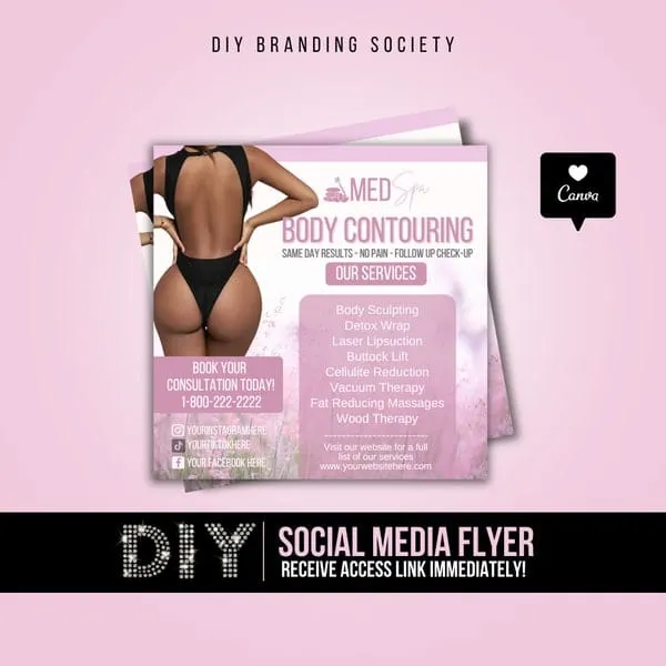 pornhint Pornhint Body Contour Flyer, Spa Flyer, Esthetician Flyer, Liposuction Flyer