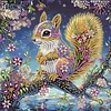 Diamond Painting-DIY Crystal Rhinestone Squirrel