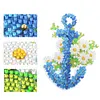Diamond Painting Blue Flower Wreath Door Hanging Decor