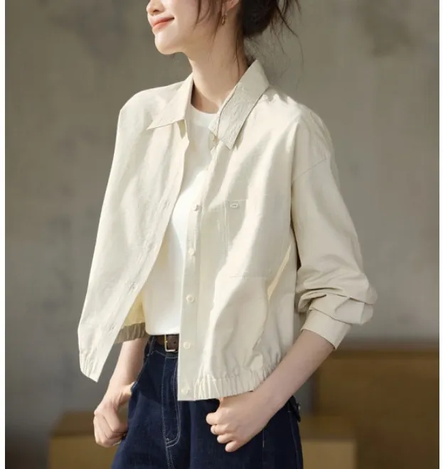 Athvotar Athvotar Light Luxury White Acetic Fascination Stender Shirt Woman 2025 New High-End Feel Chic Shirt Top