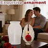 3D Angel Wing Flower Mould Silicone Wave Spiral Candle Mould Reusable Easy To Demold for Candles Soaps Crafts DIY Home Decor (Symmetrical)