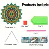 (US Local)Mandala Acrylic Special Shape Diamond Painting Mirror for Home Office Decor