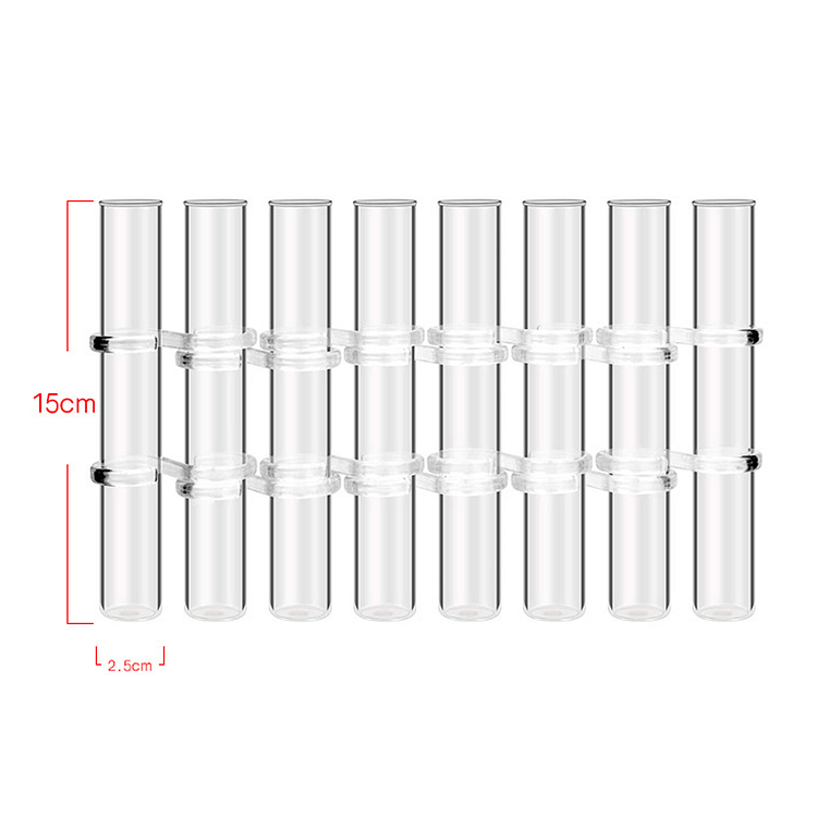 6/8 Test Tubes Flower Vases Plant Display Holder, DIY Shapeshifting Glass Test Cylinder Vase Kit 