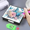 Blue Butterflies PU Diamond Painting Notecard Box 5D DIY Diamond Art Note B