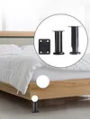 Furniture Feet with Screws Height Adjustable for Table Sofa Cabinet(80-120mm)