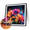 >SALE<5D DIY Full Round Drill Diamond Painting Luminous Flowers Kit Home Decor 30x30cm