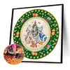 >SALE<5D DIY Partial Special Shaped Drill Diamond Painting Kit Wreath Decor 30x30cm