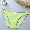 Passionate men's sexy ultra-transparent briefs