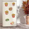 12PCS DIY Diamond Art Refrigerator Sticker for Home Decor (French Fries)