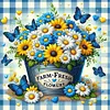 >SALE<5D DIY Full Round Drill Partial AB Diamond Painting Daisy Kit Art Decor 50x50cm