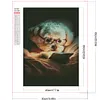 >SALE<5D DIY Full Square Drill Diamond Painting Dog Kit Home Decor Art 50x65cm