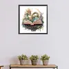 Flying Dragon In Book-Paint by Numbers Acrylic Paintingg 40*40CM(Watercolor)