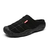 Unisex Winter Wool Casual Warm Anti-Slip Lazy Half-Slipper Shoes