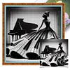 (Multi-Style) Beach Dress Girl-11CT Stamped Cross Stitch 40*40cm/15.75*15.75in
