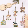 6pcs/set DIY Diamond Painting Special Shape Double Sided  Diamond Art Keyring Keychain Kit (Calf)