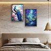 (US Local)2pack Paint By Numbers Kit On Canvas DIY Oil Art Animal Picture Wall Decor40x60cm