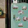 >SALE<6Pcs Tulip Horse Pattern DIY Acrylic DIY Diamond Painting Fridge Magnets Kit