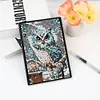 (US Local)5D DIY Owl Diamond Art Painting Notebook Kit Crystal Notepad Sketchbook Gifts