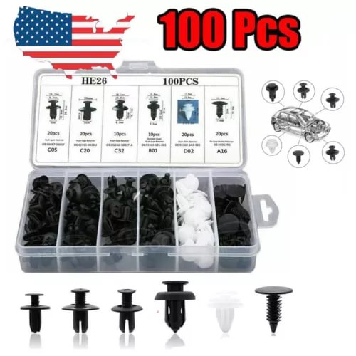 Dronehint Parts Car Bumper Trim Panel Fender Engine Push Pin Rivet Clips Accessories (For: Acura) Parts