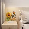 (US Local)Special Shape Sunflower Moon Diamond Painting Desktop Decorations for Home Decor